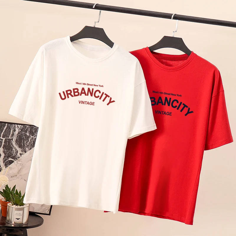 Футболка с короткими рукавами для свободного колледжа летнее платье в 2019 году |