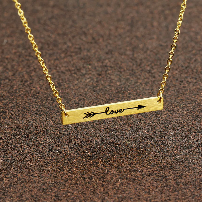 Великолепная сказка Lucky One Direction Arrow Цепочки и ожерелья Золото Цвет Модные