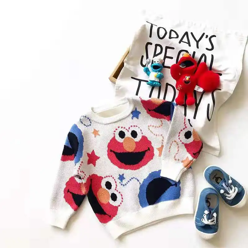 Детский свитер Детские теплые свитера с принтом Одежда для мальчиков и девочек