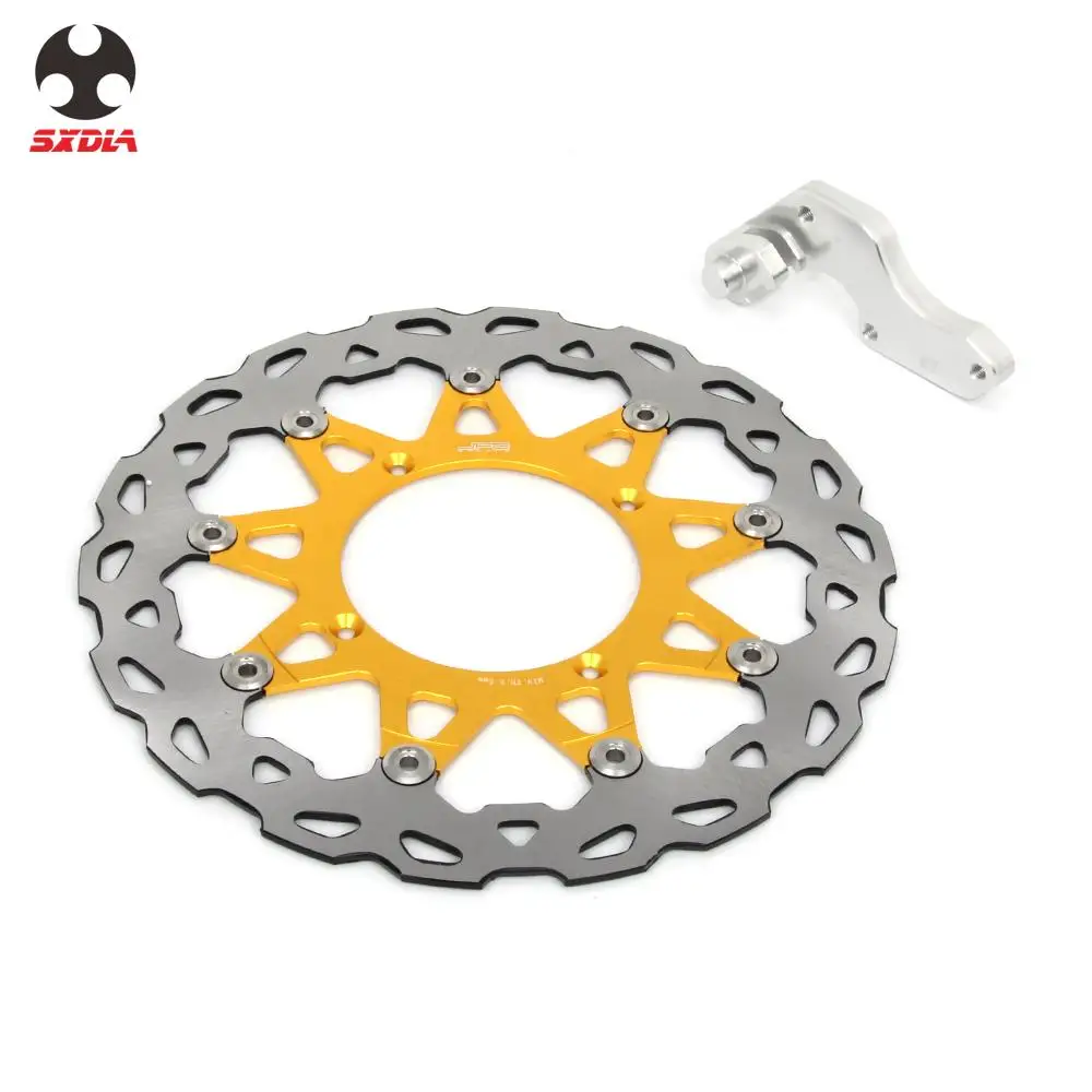 Мотоцикл 320 мм плавающие тормозные диски ротор с кронштейном для SUZUKI RMZ250 2007 2015 RMZ450