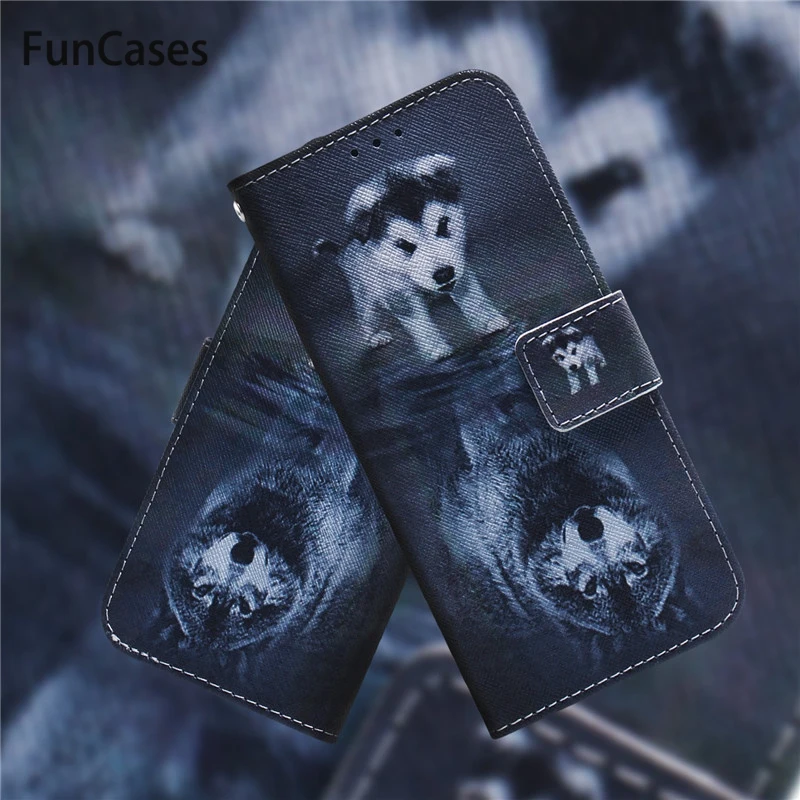 Flip Leather Case For Fundas Huawei Honor 20 Pro 8C 8X Coque Y5 Y6 Y9 2019 Cover Cartoon Owl Wallet Phone Cases | Мобильные телефоны