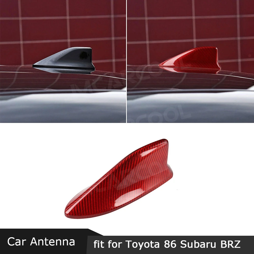Углеродное волокно автомобильная крыша плавник Акула антенна накладка спойлер
