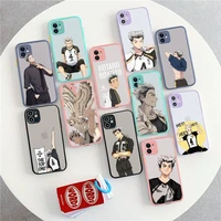 haikyuu bokuto koutarou phone case for iphone x xr xs 7 8 plus 11 12 13 pro max 13mini translucent matte shockproof case