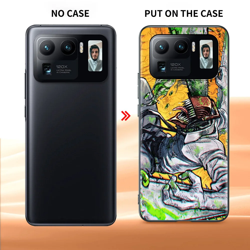 phone case for xiaomi mi poco x3 nfc 10t pro 11t 11 lite note 10 m3 9t f3 cc9 black soft cover a2 f1 shell chainsaw man anime free global shipping