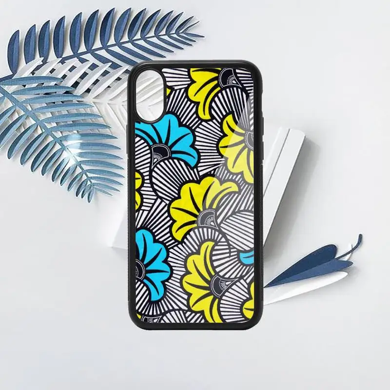 

African fabric pettern aesthetics Phone Case PC for iPhone 11 12 pro XS MAX 8 7 6 6S Plus X 5S SE 2020 XR