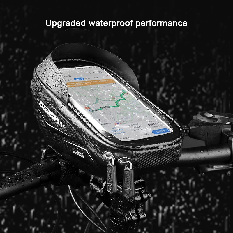 

Fiets Telefoon Tas Fiets Telefoon Mount Tassen Bike Phone Bag Mount Fietsen Pack Fit Top Tube Stuur Zakken Hieronder 6.5"