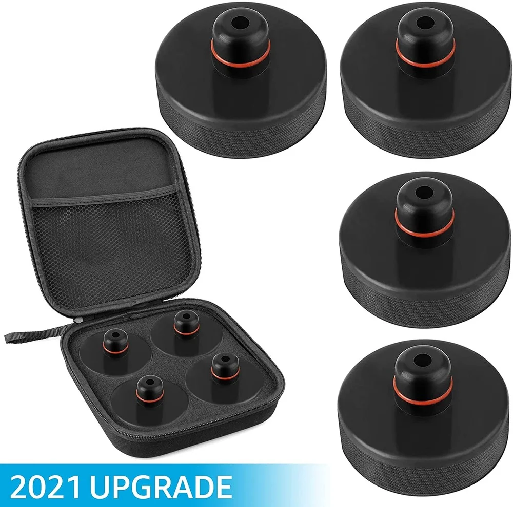 

For Tesla Model Y Model 3 Model X Model S Jack Rubber Pad Lifting Jack Pad Stand Protects Battery Chassis Set