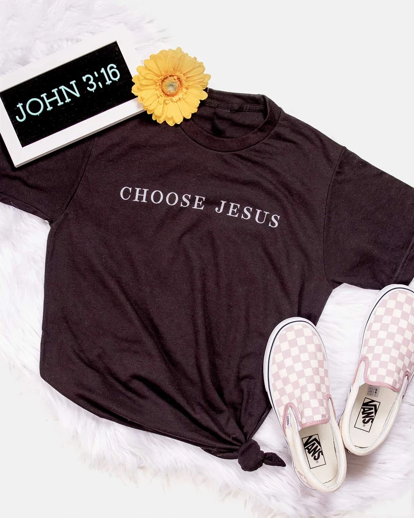 Футболка женская с изображением Иисуса и Христианской Библии | Женская одежда