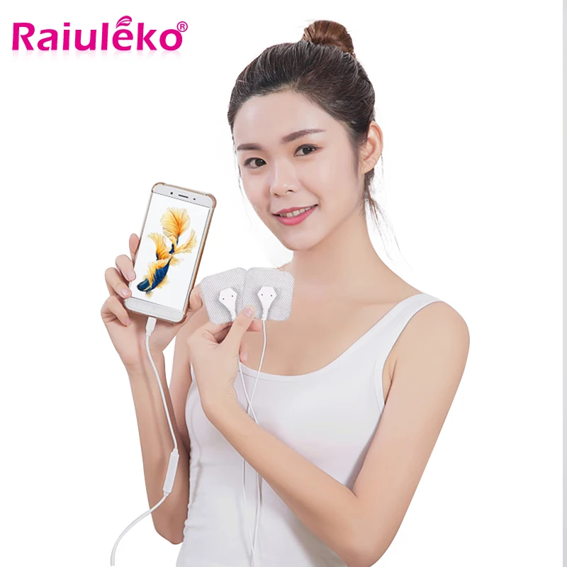 Портативный мини импульсный массажер для мобильного телефона массажный