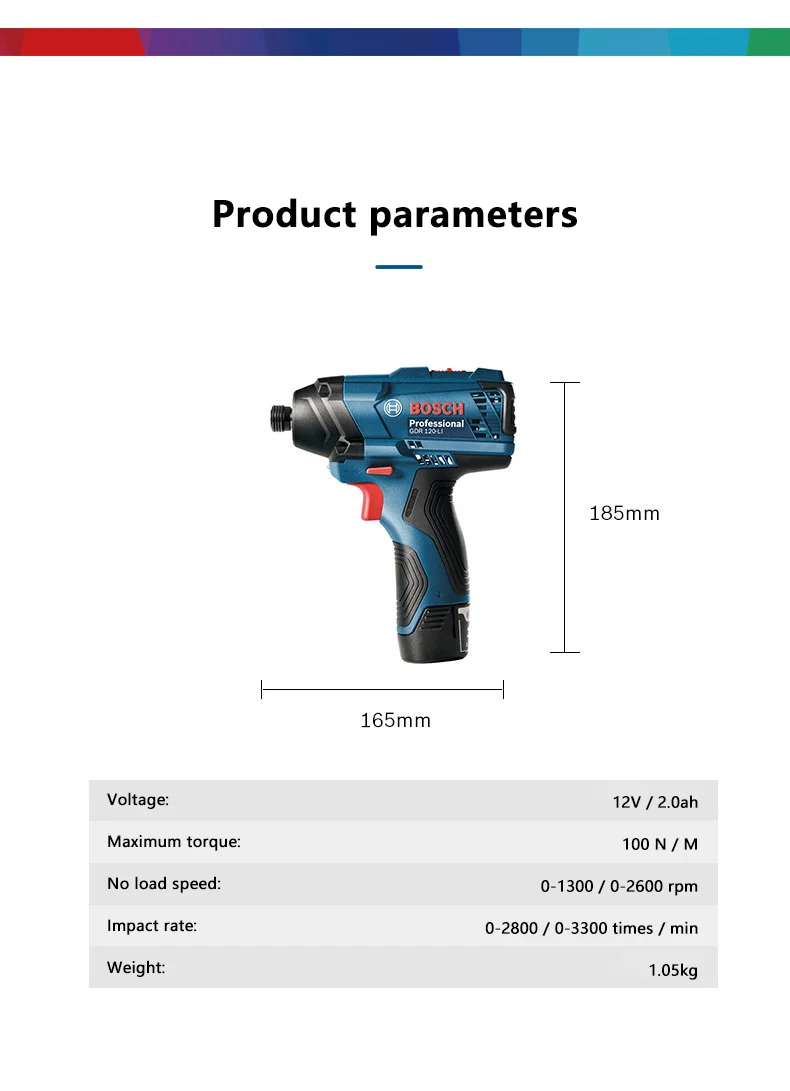 Гайковерт ударный Bosch GDR перезаряжаемый литиевый аккумулятор 12В | Инструменты