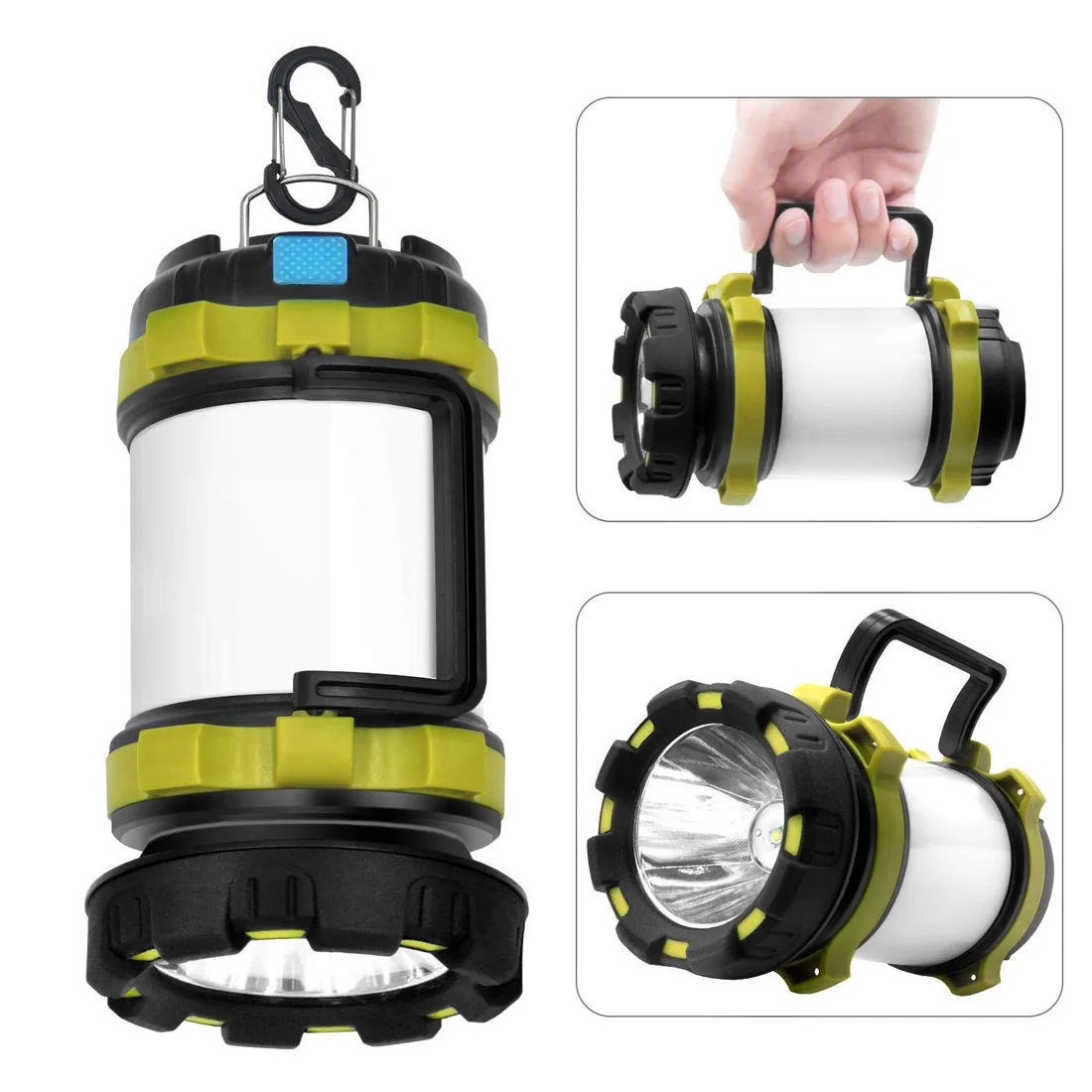 

8000 Lumen USB Rechargeable LED Torch Camping Lantern Water Resistant Outdoor Search Flashlight for Fish Hunt Searchlight Torch