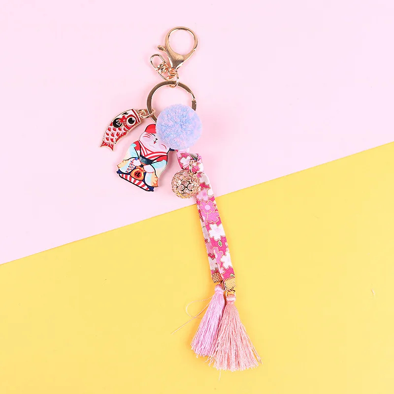 Милый брелок в форме рыбы для счастливого кота телефон подвеска плюшевый шар