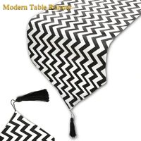 table runner with tassels wavy striped table runner 63717998 inch long linen cotton table runner for dining party holiday