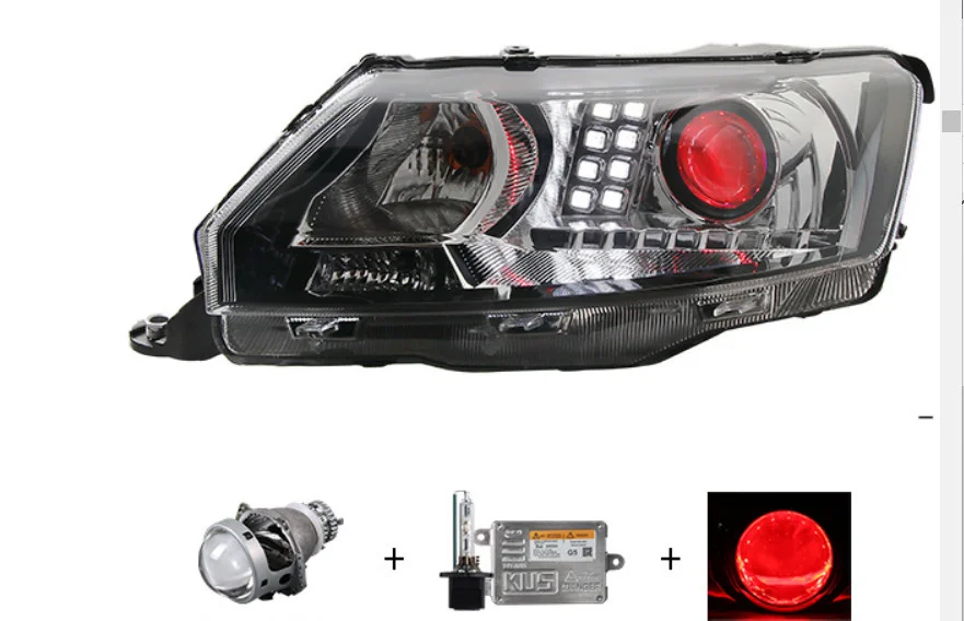 Светодиодная фара Eosuns с объективом прожектора в сборе для Skoda Rapid 2013-2017