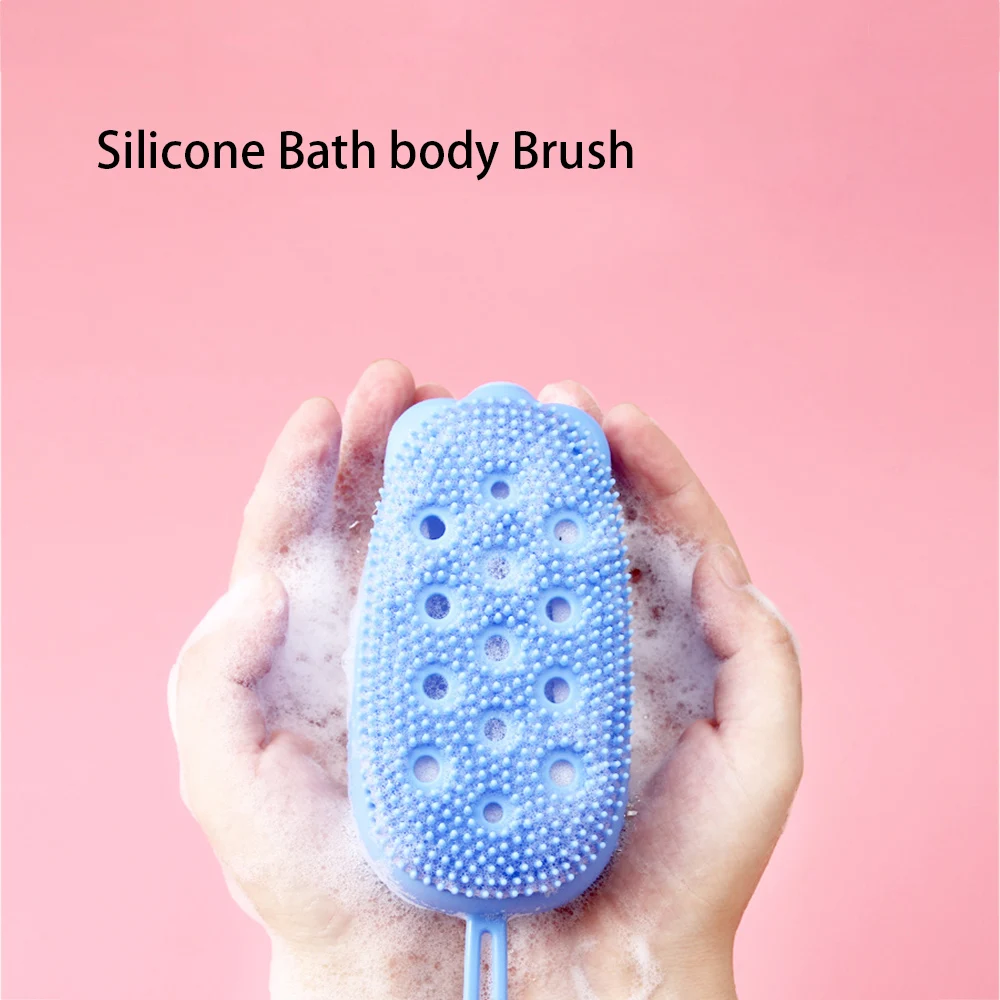 Силиконовая щетка для ванны и душа тела двухсторонняя мягкая глубокой очистки