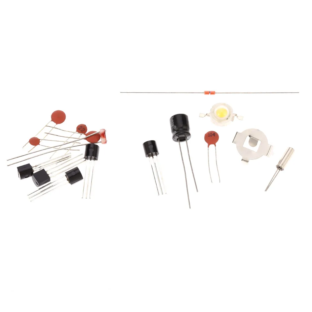 Горячие компактные 4 значные цифровые LED говорящие часы DIY Kit контроль температуры