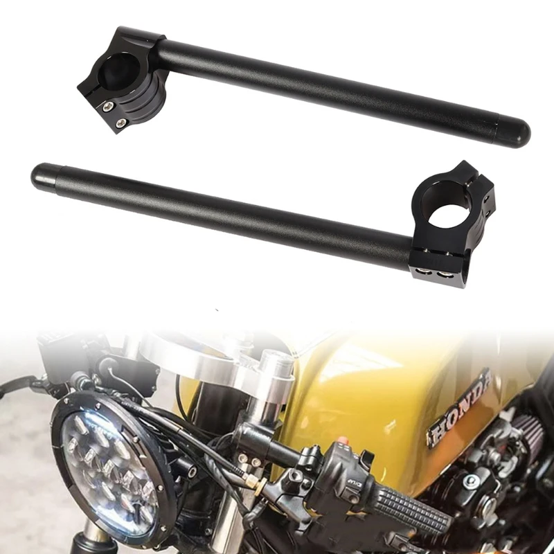 

N0HF Motoycle Handle Bracket Metal Refit Handlebar 37/41/50mm Seperate Handlebar Compatible with Most Motorcycle