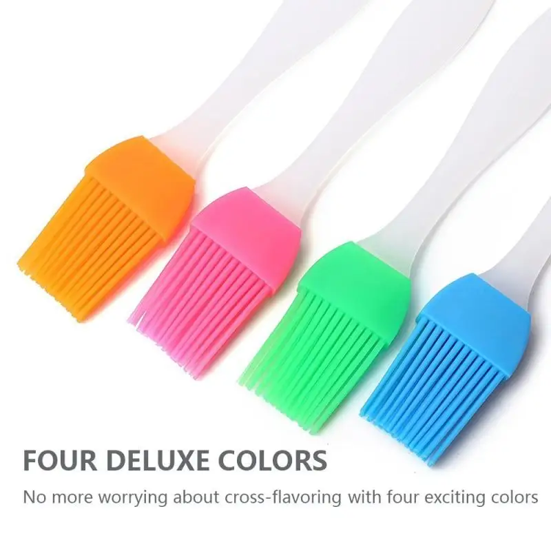 2pcs Liquid Oil Cake Brush Silicone Baking Pastry Cream For Bread BBQ Utensil Safety Basting Brushes Kitchen Tools | Дом и сад