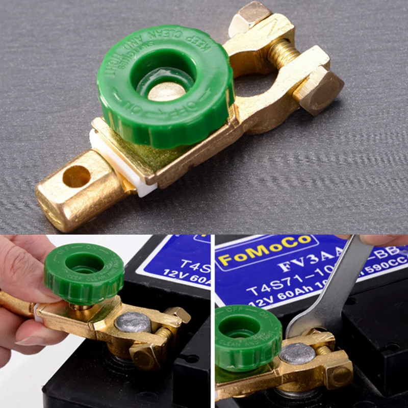 

Professional Zinc Alloy Copper Battery Terminal Link Switch Quick Cut-off Disconnect Isolator Switch Auto Car Accessories