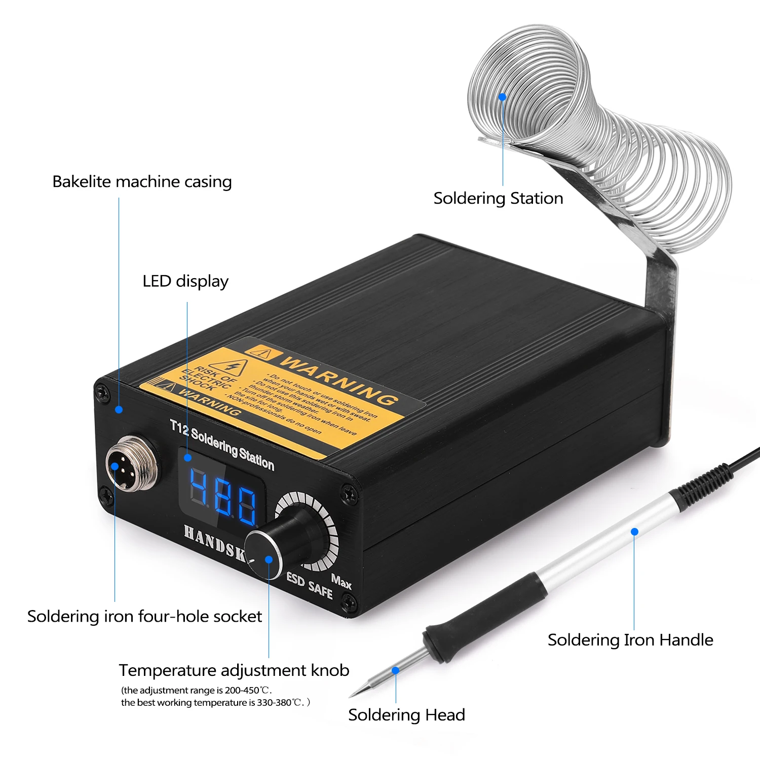 Паяльная станция T12 инфракрасная паяльная Портативная Bga с наконечниками