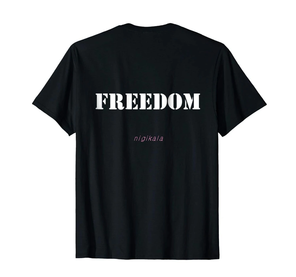 

Freedom Patriotic T-Shirtfamous Brand Design Summer New Print Man Cotton Fashion Summer Hot Sale 100% Pure Cotton Tee Shirts