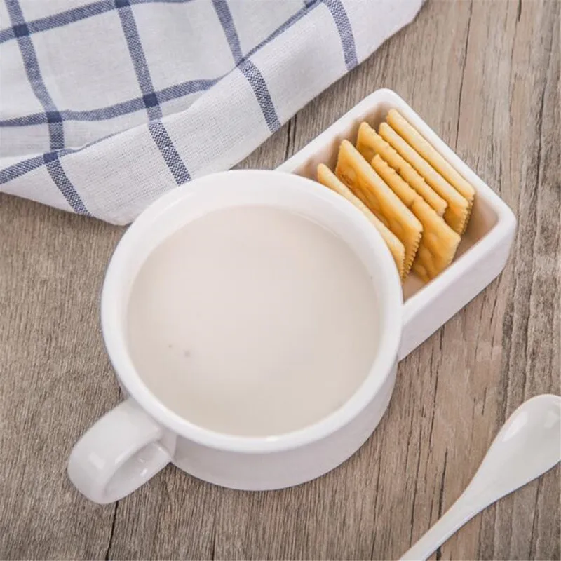 Кофе чашки Творческий кружка с бисквитом печенье на десерт Карманный Забавный