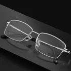Новая ульсветильник титановая оправа для очков , деловая полуоправа, оптическая оправа, мужские Оптические очки F6009