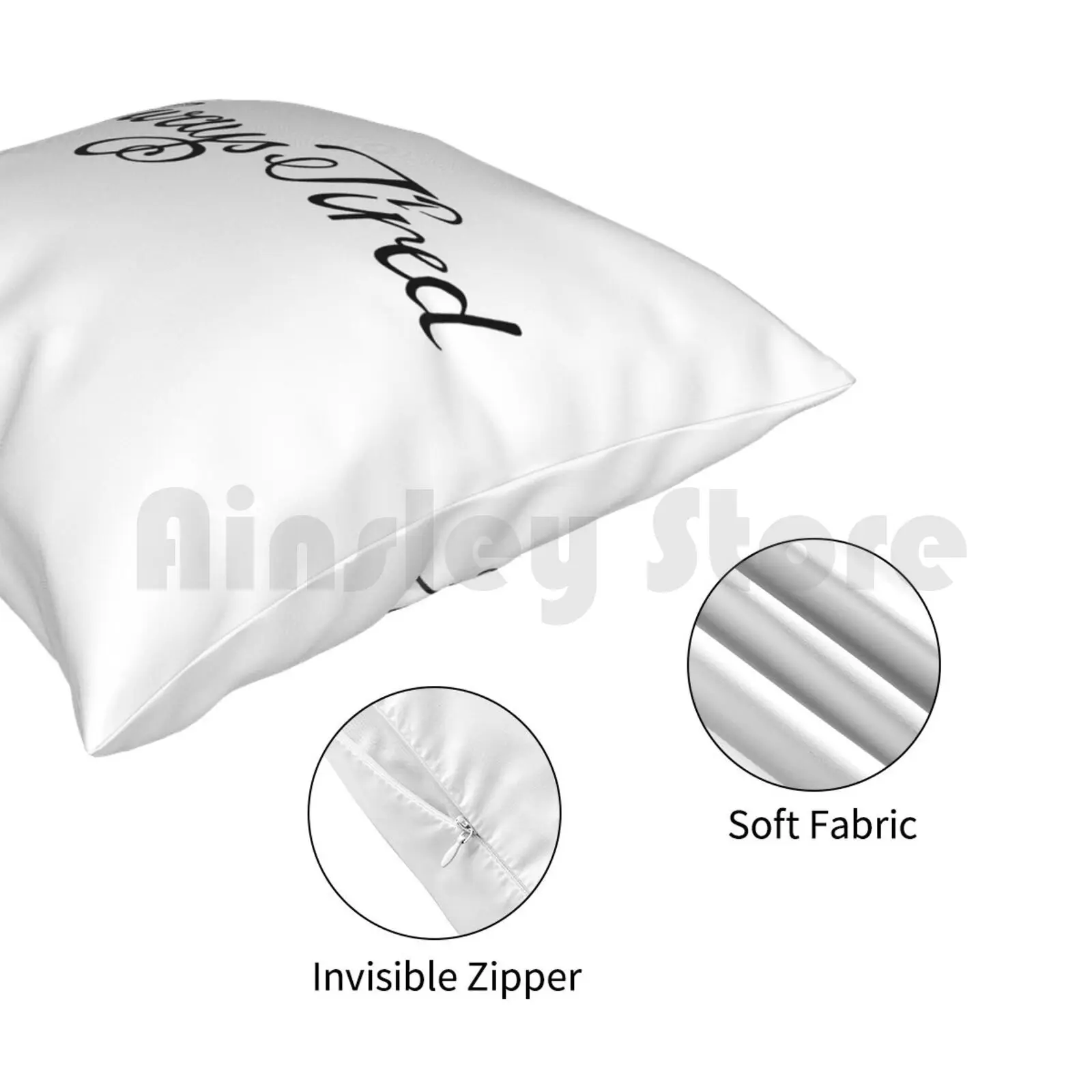 -Всегда уставший Подушка Чехол с принтом домашняя мягкая подушка всегда