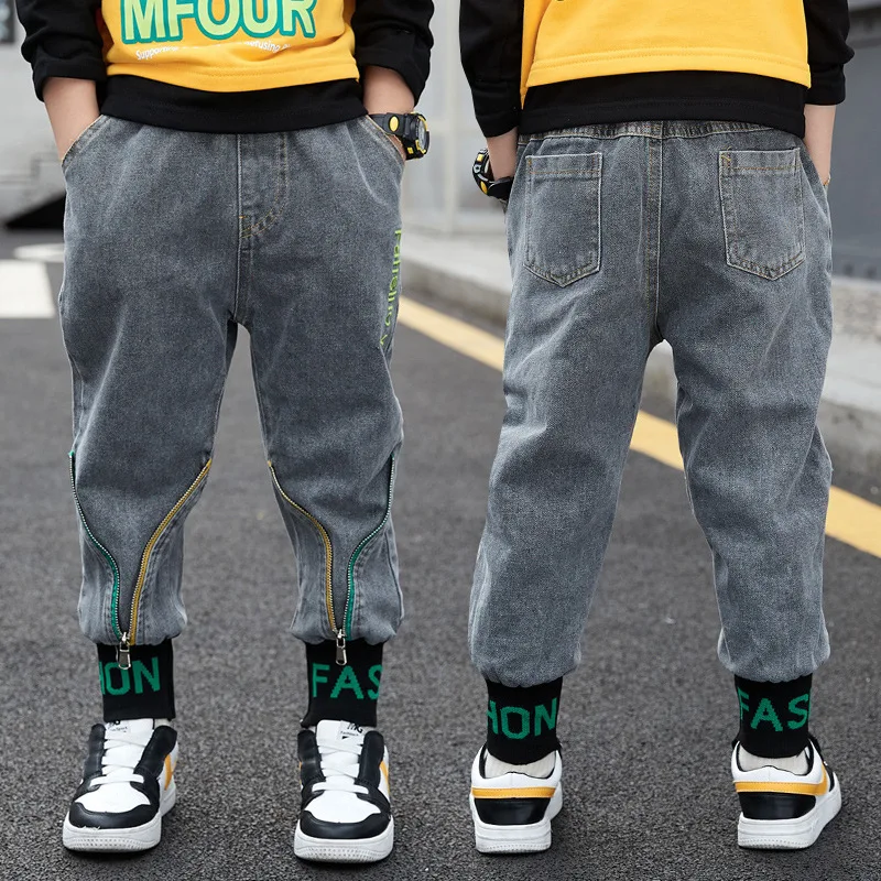 

Джинсы-Капри Для мальчиков 4-12 лет, на весну/осень