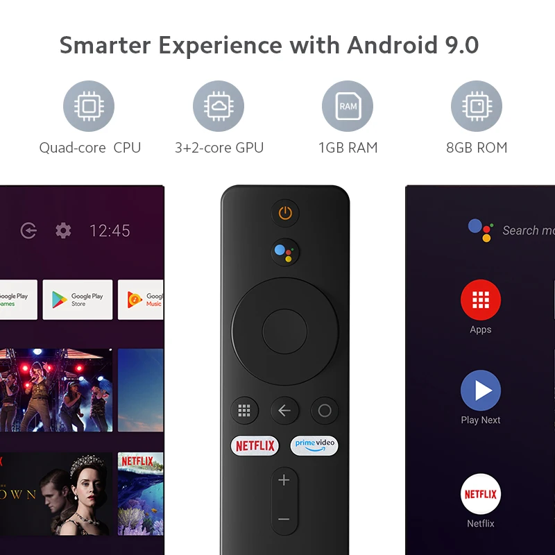 Оригинальный ТВ стик Xiaomi Mi Android TV 9 0 четырехъядерный 1080P HD аудио декодирование
