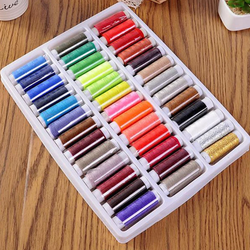 39 цветов ручная работа швейная нить домашняя вышивка машина линия коробка