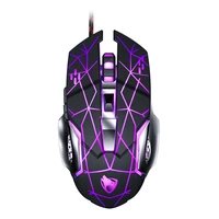 thunder wolf v6 mechanical gaming mouse wired computer gaming peripheral wrangler luminous macro programming lol mouse