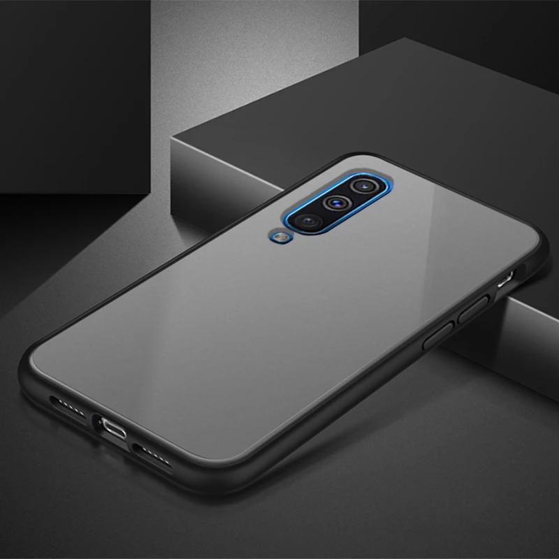 Чехол для Samsung Galaxy A50 A70 A 70 50 матовый прозрачный роскошный ударопрочный жесткий