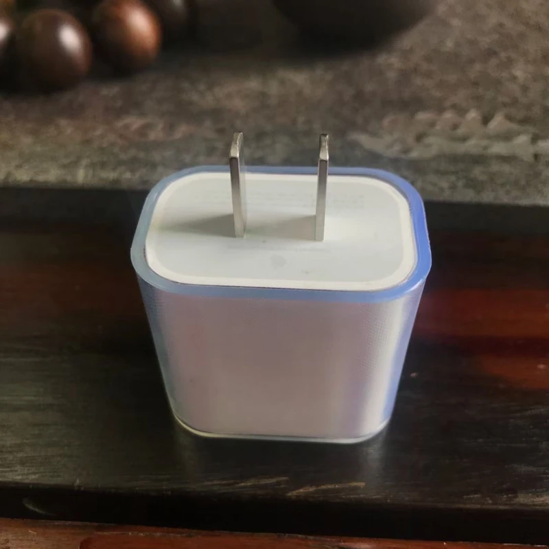 Однотонный прозрачный мягкий защитный чехол из ТПУ для зарядного устройства iPhone