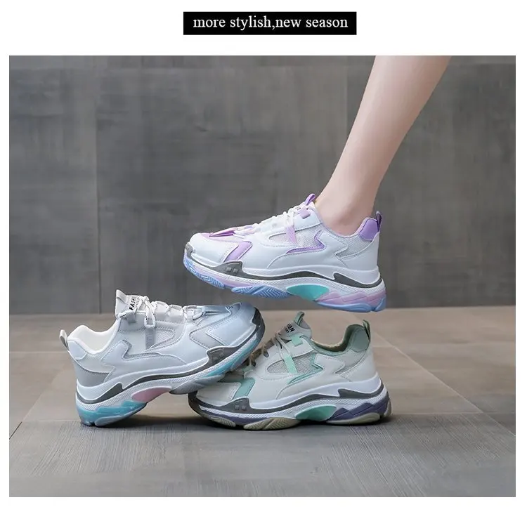 

Женские массивные кроссовки, женские мокасины на платформе, Вулканизированная подошва, теннисная обувь, новинка 2021