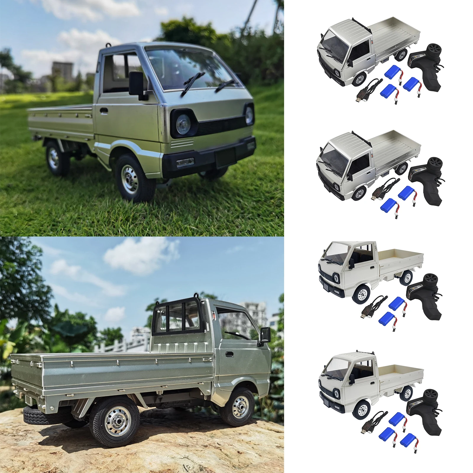 

Pack of 1 RC Truck Car 1:10 Simulation Truck LED Light with Batteries