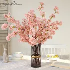 100 см Шелковый Искусственный цветок Вишневый цветок Свадьба Арка Декорация Аксессуары домашний декор поддельные цветы фото реквизит