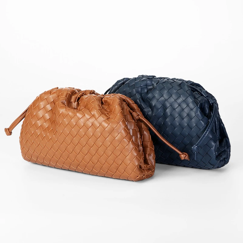 

2021 new style woven cloud dumplings bag fashion one-shoulder cross-slung hand bag women leisure joker fashion handbag