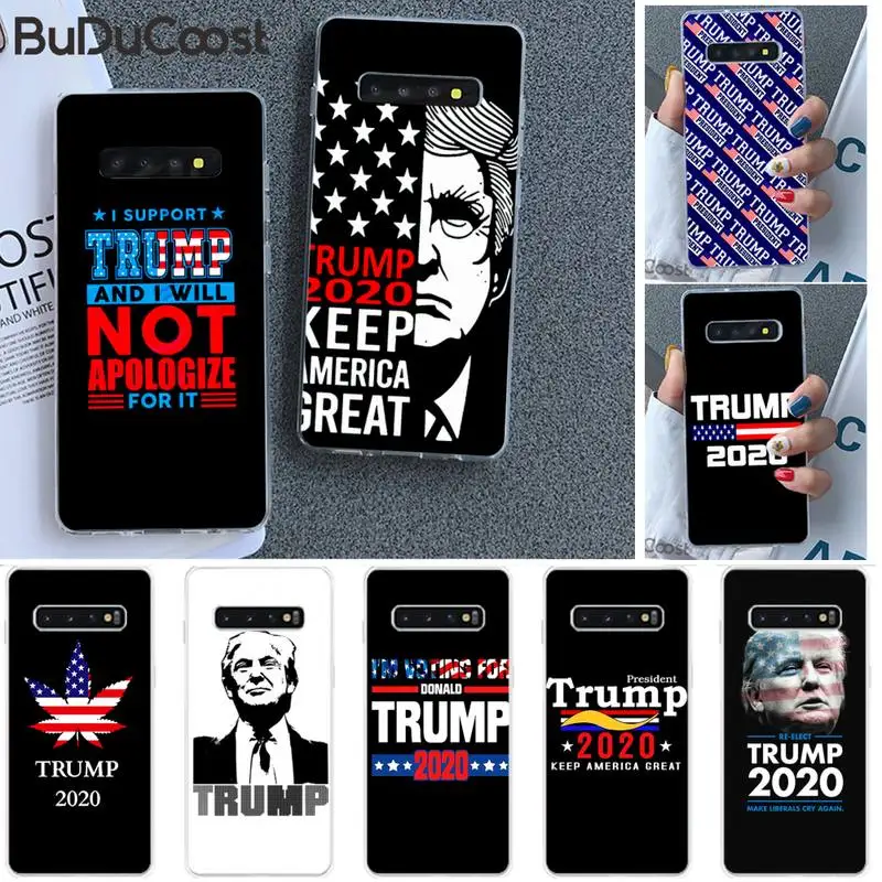 Чехол Riccu с изображением Дональда Трампа на тему выборов 2020 для Samsung Galaxy S10 Plus S10E