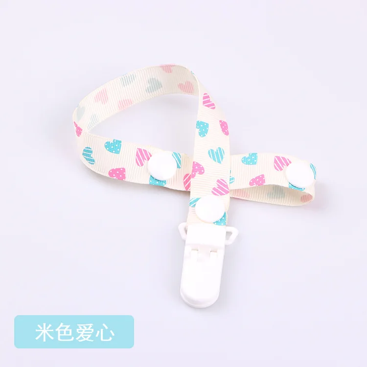 

Cute Baby Pacifier Clips Pacifier Chain Dummy Clip Nipple Holder For Nipples Children Cartoon Dot Pacifier Clip Soother Holder