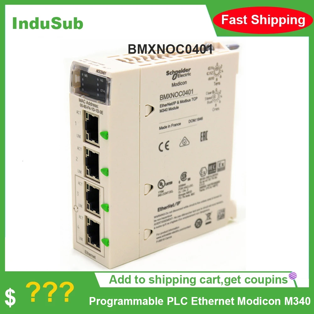 

New Original BMXNOC0401 Programmable PLC Ethernet Modicon M340 PLC Module