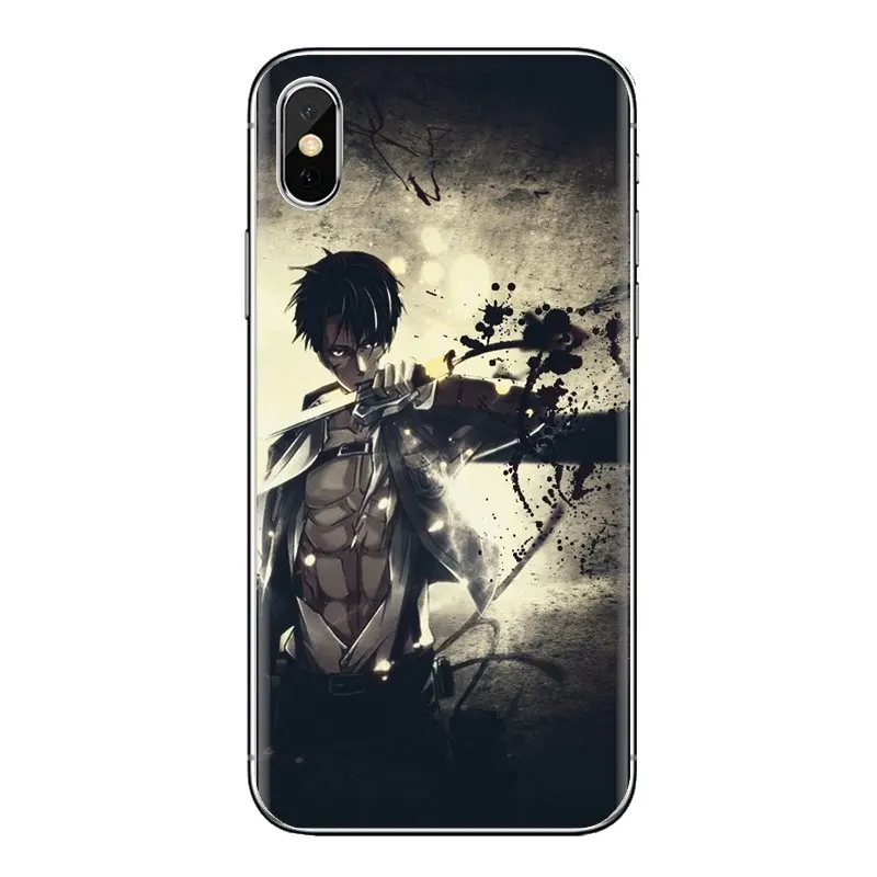 Корпус для iPhone XS Max XR X 4 4s 5 5S 5C SE 6 6S 7 8 Plus samsung Galaxy J1 J3 J5 J7 A3 A5 Shingeki no Kyojin Attack on Titan |