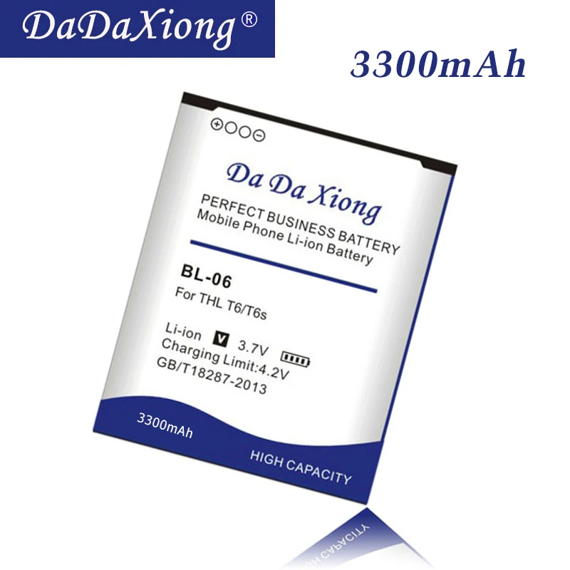 Аккумулятор Da Xiong оригинальный 3300 мА/ч BL 06 Батарея для THL T6s T6 Pro T6C мобильный