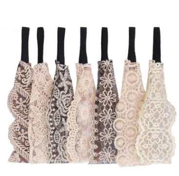 

GTQ, женская модная повязка на голову, новый дизайн, кружева, вышитые цветы, аксессуары, ленты для волос