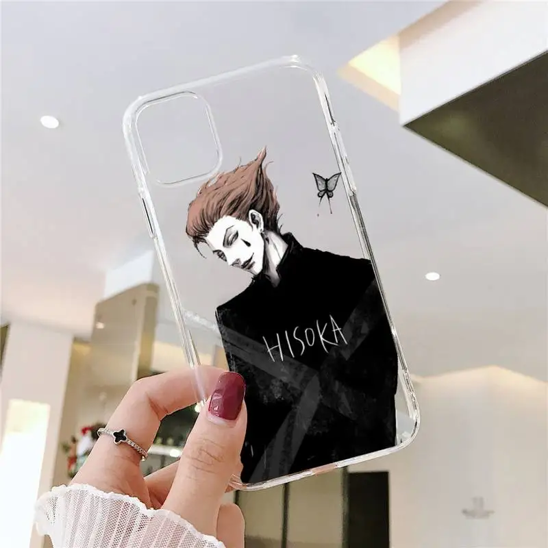 

Hisoka Anime Hunter X hunter Phone Case Transparent for iPhone 6 7 8 11 12 s mini pro X XS XR MAX Plus SE cover funda shell
