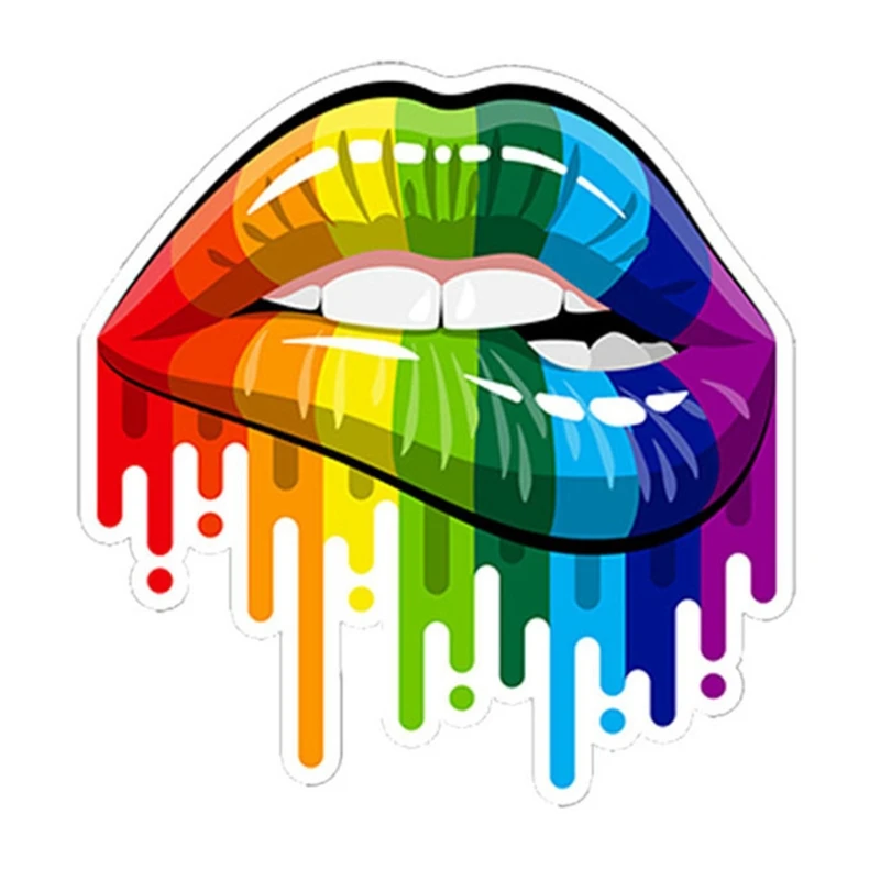 

13 см Автомобильная внешняя графическая наклейка для мотоцикла Светоотражающие привлекательные узоры для губ уникальный внешний вид