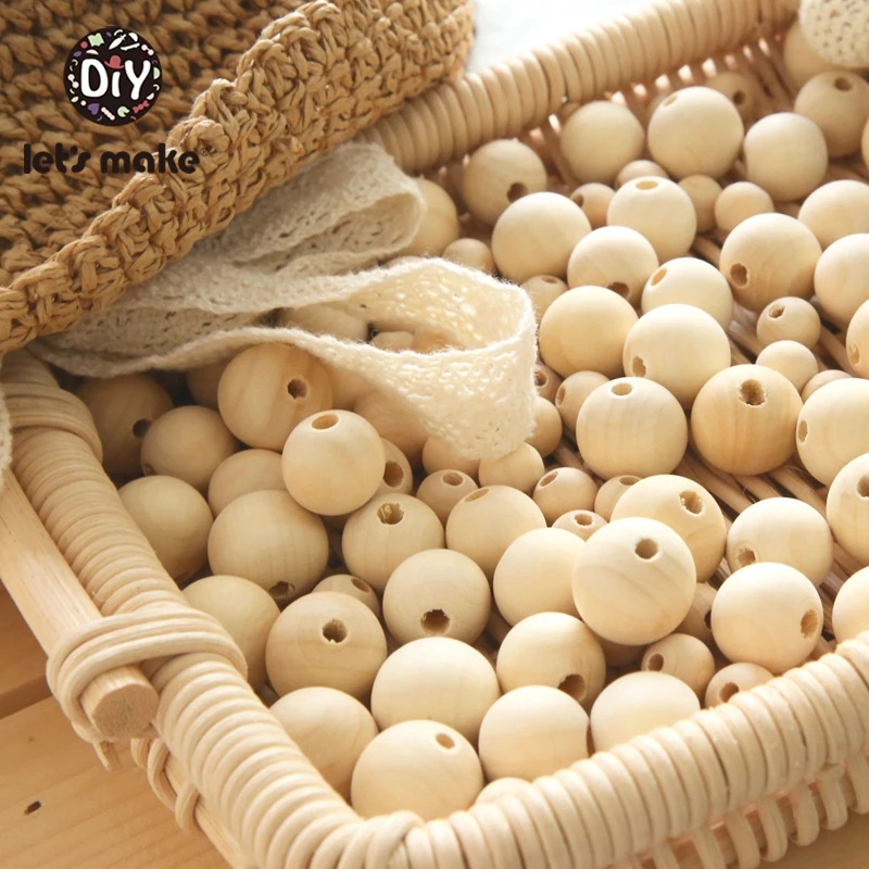 500 шт. деревянные бусины из клена 12 18 мм|wooden teethers|wooden beadsdiy accessories |