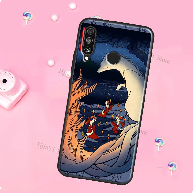 Чехол Kitsune Fox Art для Huawei Honor Magic 5 Lite X8 X9 X8a X9a 50 70 P20 P30 P40 P50 P60 Pro P Smart 2019 |
