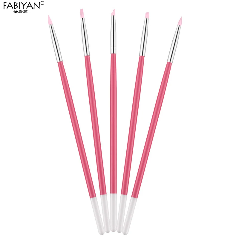 5 шт. силиконовая кисточка для дизайна ногтей|nail gel brush set|gel setgel nail set |