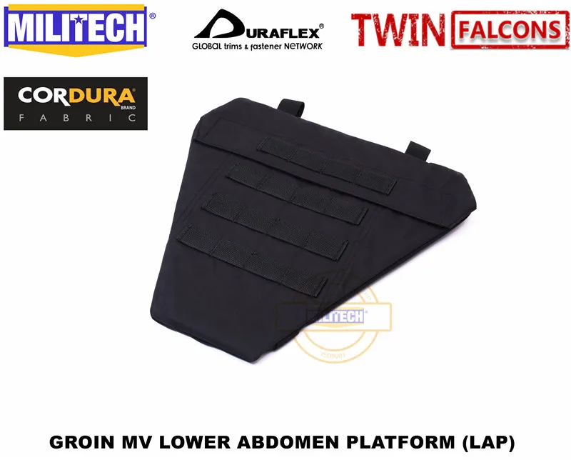 MILITECH twinfalcon TW 500D Delustered Cordura тактическая Groin защита MV нижний живот платформа сумка